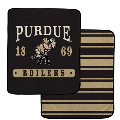 NCAA Purdue Boilermakers Varsity Plaque Double Sided Royal Plush Blanket