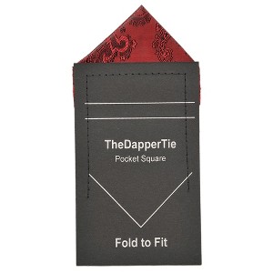 New Men's Paisley Triangle Pre Folded Pocket Square on Card - 1 of 3