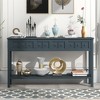 XINGHANZHENXUAN Console Table with 4 Drawers & Shelf, Entryway Sofa Table for Hallway, Living Room - 3 of 4