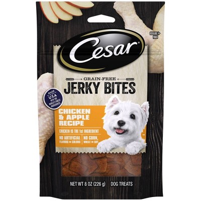 Cesar Jerky Bites Chicken & Apple Recipe Dog Treats -  8.0oz