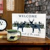 Pavilion Gift Company - Welcome - 15" x 10" MDF Plaque - Wall Sign Panels - 3 of 4