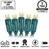 Novelty Lights LED Christmas String Lights 70 Mini Bulbs (Green Wire, 35 feet) - 4 of 4