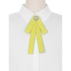 Elerevyo Women's Pre-Tied Ribbon Elegant Brooch Pin Bow Tie - 4 of 4