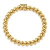 Black Bow Jewelry 14k Yellow Gold 8mm Polished Hollow San Marco Chain Bracelet - 4 of 4
