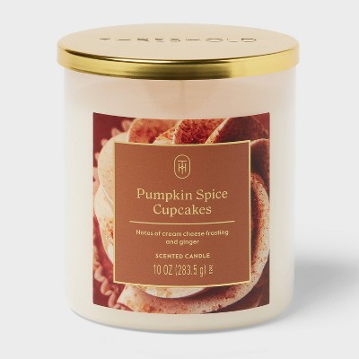 Lidded Pumpkin Spice Cupcakes Jar Candle 10oz - Threshold™