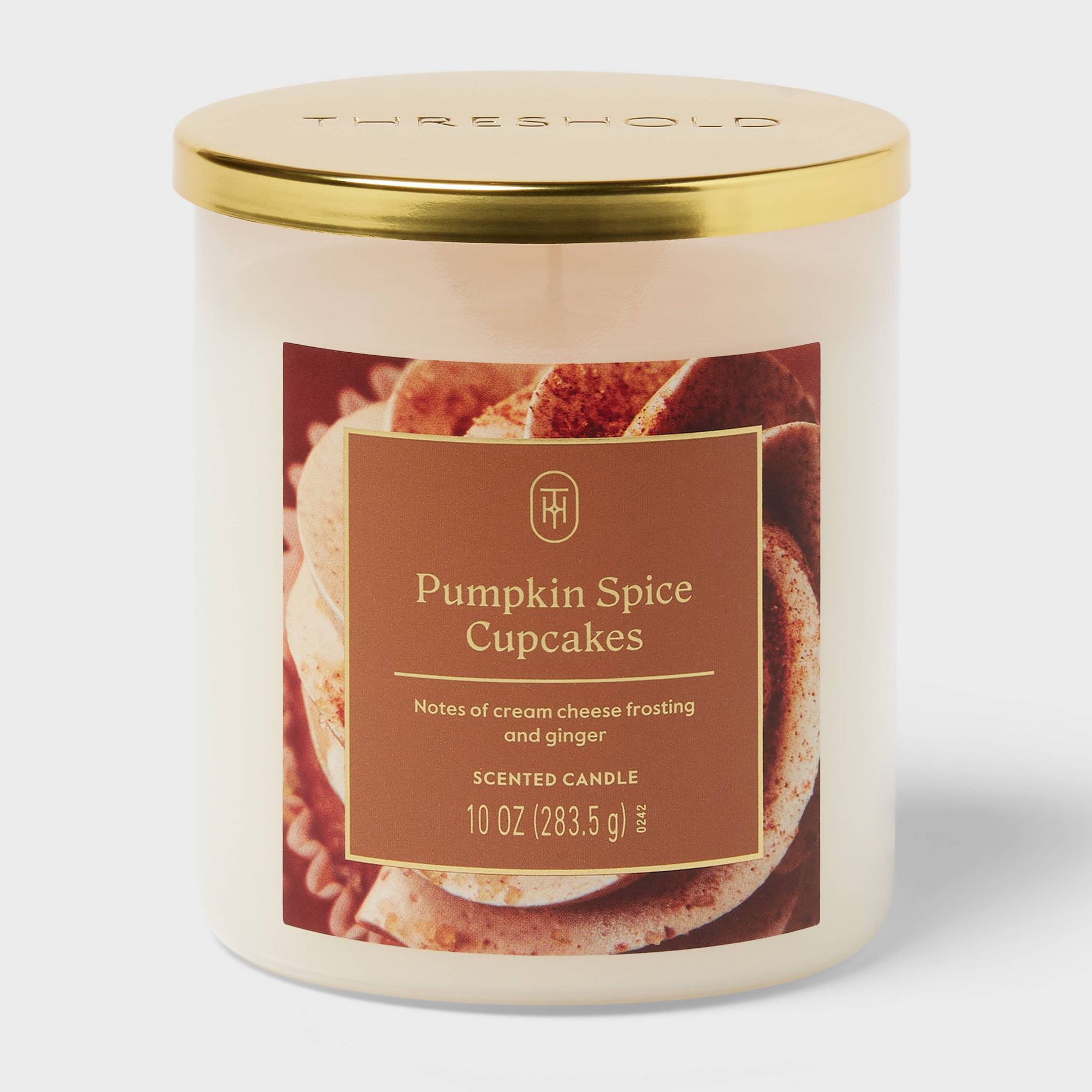 Lidded Pumpkin Spice Cupcakes Jar Candle 10oz - Threshold™