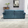 XIYUYEU 84" Chenille Loveseat Sofa, Deep Seat Sofa Couch with 2 Throw Pillows & Memory Foam, Blue - 4 of 4