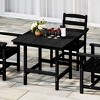 WestinTrends Ashore Outdoor HDPE 36" Square Patio Dining Table with Umbrella Hole - 2 of 4