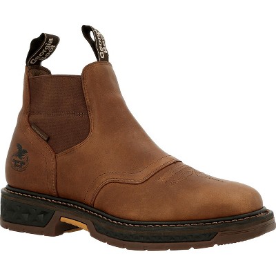 georgia boot eagle one waterproof chelsea work boot