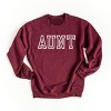 Simply Sage Market Embroidered Aunt Outline Sweatshirt - 2 of 4