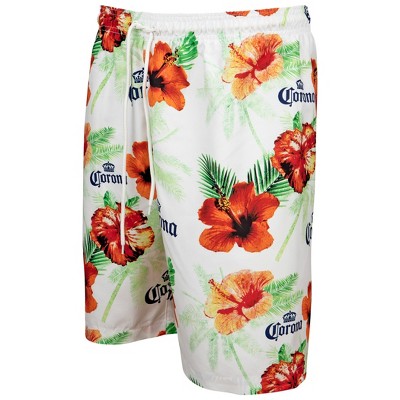 Corona Mens Corona Extra Floral Beach Board Shorts - Small (28-30) — фото 5