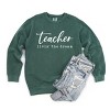 Simply Sage Market Teacher Livin' The Dream Garment Dyed Sweatshirt - 3 of 4