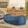 Sapphtopaz 6.5FT Big Bean Bag Chair with High-Density Foam, Cylindrical Sofa Bed with Removable Covers, Bean Bag Lounge Chair for Living Room - 2 of 4