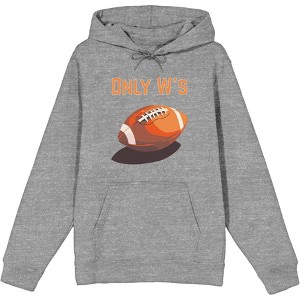 Only W's American Football Adult Long Sleeve Hoodie - 1 of 2