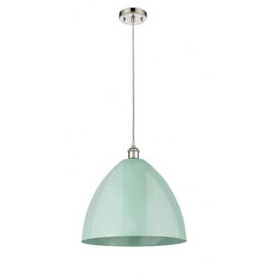 Plymouth Dome - 1 Light Cord Hung Mini Pendant In Industrial Style-18.75 Inches Tall and 16 Inches Wide