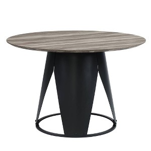 Acme Furniture Zudora Dining Table Antique Oak/Black Finish - 1 of 4