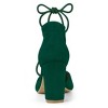 Allegra K Women's Pointed Toe Chunky Heels Lace Up Sandals Pumps - 4 of 4