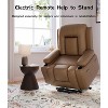 Power Lift Recliner Chair with Heat and Massage - Adjustable Chair, Faux PU, Ergonomic Back/Leg Support for Elderly & Mobility Needs - 3 of 4