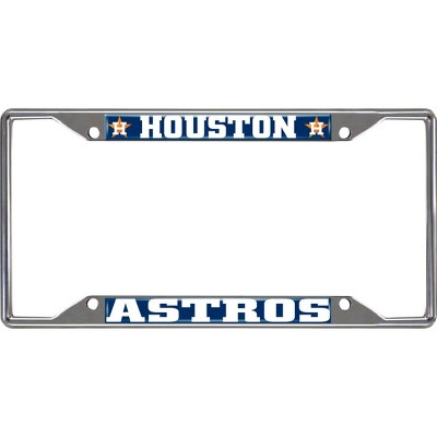 MLB Houston Astros Stainless Steel License Plate Frame
