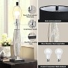 KTMBDW 28" Bedside lamps with 2 USB & AC Outlets, 3-Way Dimmable Bedside Table Lamps Set of 2 for Bedroom, Black Shade Lamps for Night Stands - 3 of 4
