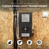 Fusion 300 Watts Low Voltage Stake Light Transformer with Built-In Timer Enhance Brightness and Elegance for Backyard and Patio, Black - 2 of 4