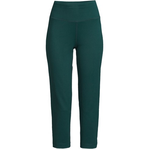 Lands' End Women's Plus Size Active Crop Yoga Pants - 2x - Deep Balsam :  Target