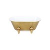 Cheung's Lavande Large Golden Metal Fleur-de-Lis Accented Tub Decor - 3 of 4