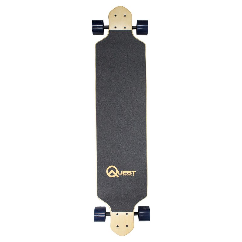 Quest &#34;California Native&#34; Laser Etched Graphics 41&#34; Downhill Style Longboard Skateboard - Natural Wood, 2 of 5