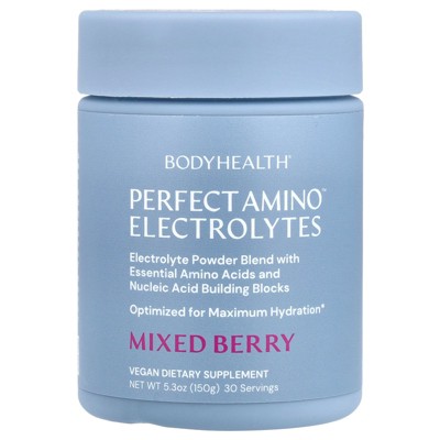 BodyHealth Perfect Amino™ Electrolytes, Mixed Berry , 5.3 oz (150 g)