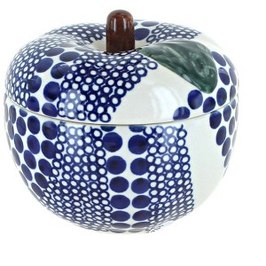 Blue Rose Polish Pottery 1425 Zaklady Apple Baker - 1 of 1