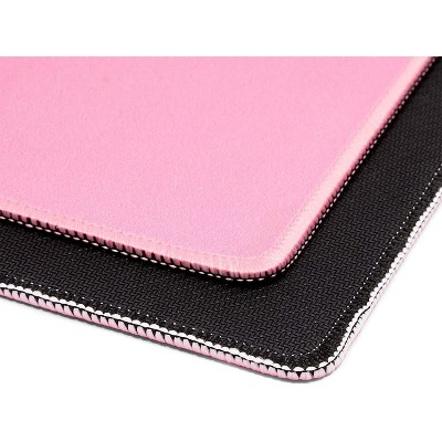 Juvale 4 Pack Computer Mouse Pad Mousepad with Stitched Edges, Pink 11" x 8.7"