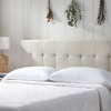 Tara Upholstered Platform Bed Frame with Square Tufted Headboard - Brookside Home - 3 of 4