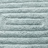 Knightsbridge Stylish And Comfortable All Season Traditional Racetrack Design Cotton Bath Rug, Light Blue - 4 of 4