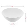 Smarty Had A Party 32 oz. White Organic Round Plastic Bowls - 25 pcs - 3 of 4