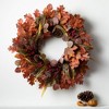 28"H Sullivans Leaf And Pinecone Wreath For Front Door, Multicolored - 3 of 4