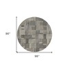 Taupe Beige And Gray Geometric Washable Indoor Outdoor Area Rug - 3 of 4