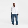 KBB by KAHLANA Women's Long Sleeve 'The A-Line Shirt' - White - 3 of 3