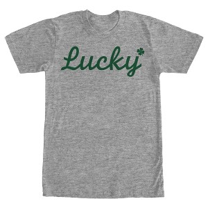 Men's Lost Gods St. Patrick's Day Lucky Cursive T-Shirt - 1 of 4