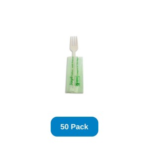 Jaya 6.5" Fork Individually Wrapped White - Pack of 50 - 1 of 3