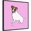 Amanti Art Jack Russell Dog by Sarah Thompsonengels Canvas Wall Art Print Framed 22 x 22-in. - 3 of 4