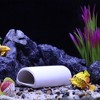 Unique Bargains Ceramic Aquarium Hideaway Rock Cave Fish Tank Decoration White 4.72"x2.32"x1.57" - 3 of 4