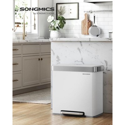 SONGMICS Kitchen Dual Compartment Garbage Can - Thumbnail 4