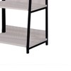 Royal Hampton Wooden Bookshelf with 3 Open Compartments, Washed White and Black - 4 of 4