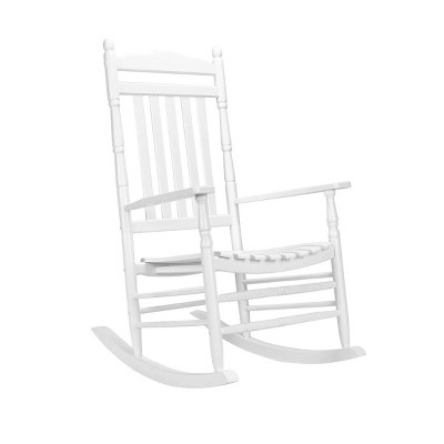 27 in. Elegant Solid Wood Patio Rocking Chair