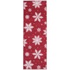 Christmas Area Rug Washable Rug for Living Room Non-Slip Soft Bedroom Rugs Snowflake Pattern Floor Cover Low Pile No-Shedding Indoor Carpet - 3 of 4