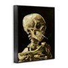 Stupell Industries Skull with Burning Cigarette Framed Giclee Art, Black, 16" x 20" - 2 of 4