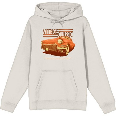 Car Fanatic Vintage Classic Orange Car Adult Sand Long Sleeve Hoodie ...