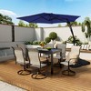 Clihome 10 Ft.Outdoor Patio Cantilever Umbrella with 360 Degrees Rotation & Waterproof Fade-Resistant Canopy with Cross Base - 3 of 4