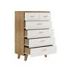 6 Dresser for Bedroom, Wooden Storage Chest of 6 Drawers, 40 Inch Tall Storage Dressers Organizer for Bedroom Hallway Entryway - 3 of 4