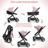 GustoWave 2 in 1 Baby Stroller for Toddler 0-3, Bassinet Stroller for Toddler and Newborn with Large Storage Basket, Shock Absorbing, Removable Seat - 3 of 4